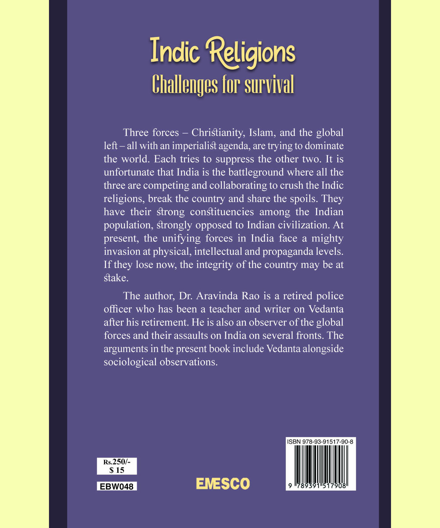 Indic Religions Challenges for survival
