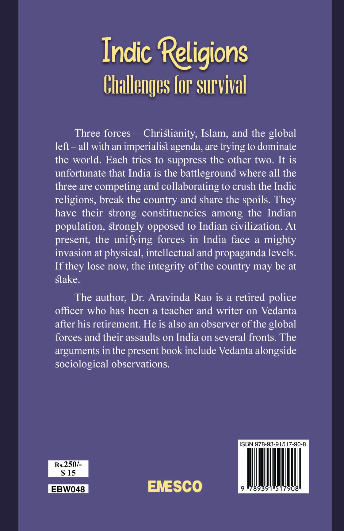 Indic Religions Challenges for survival
