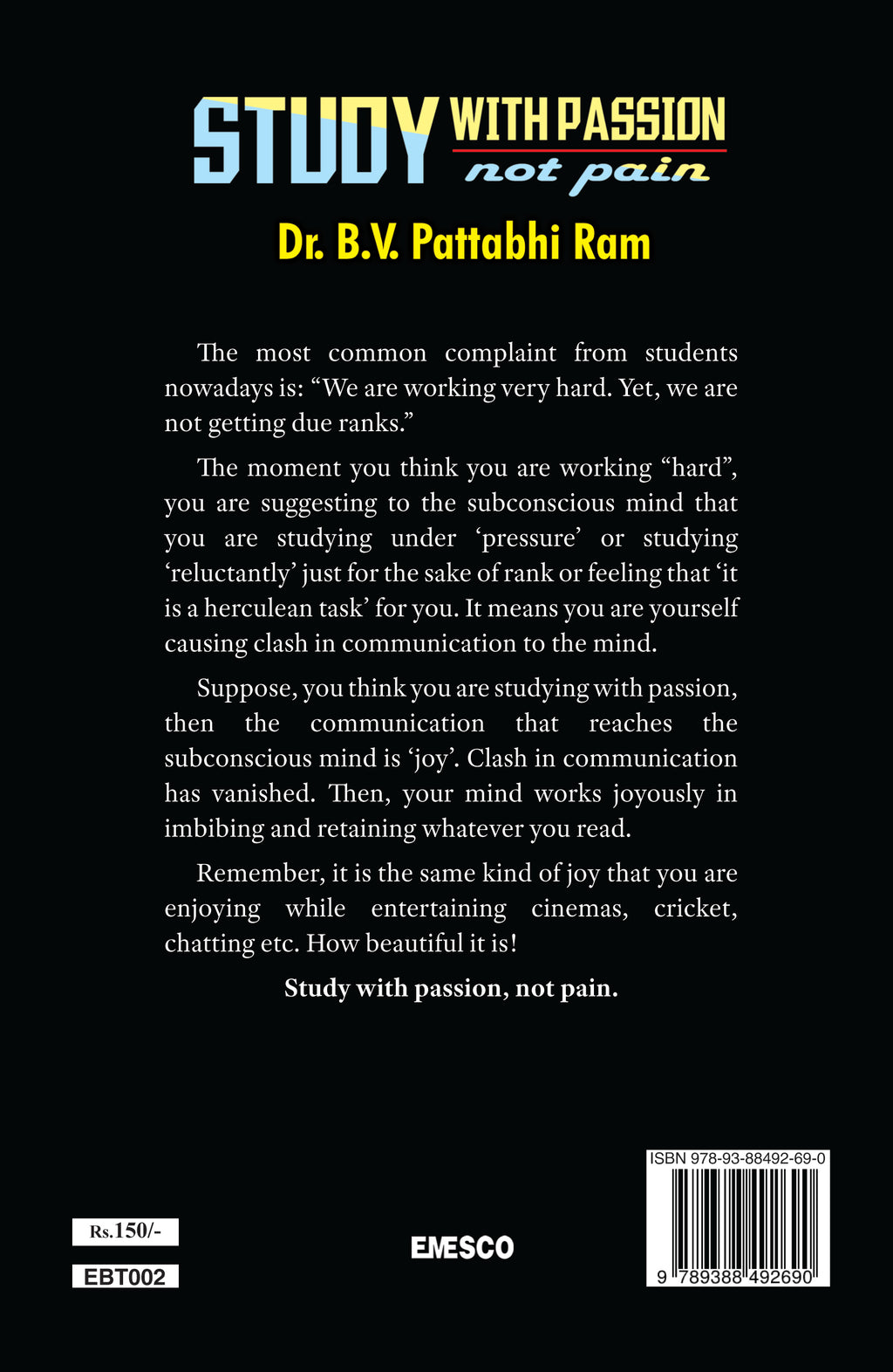 Study with passion, not pain(E)
