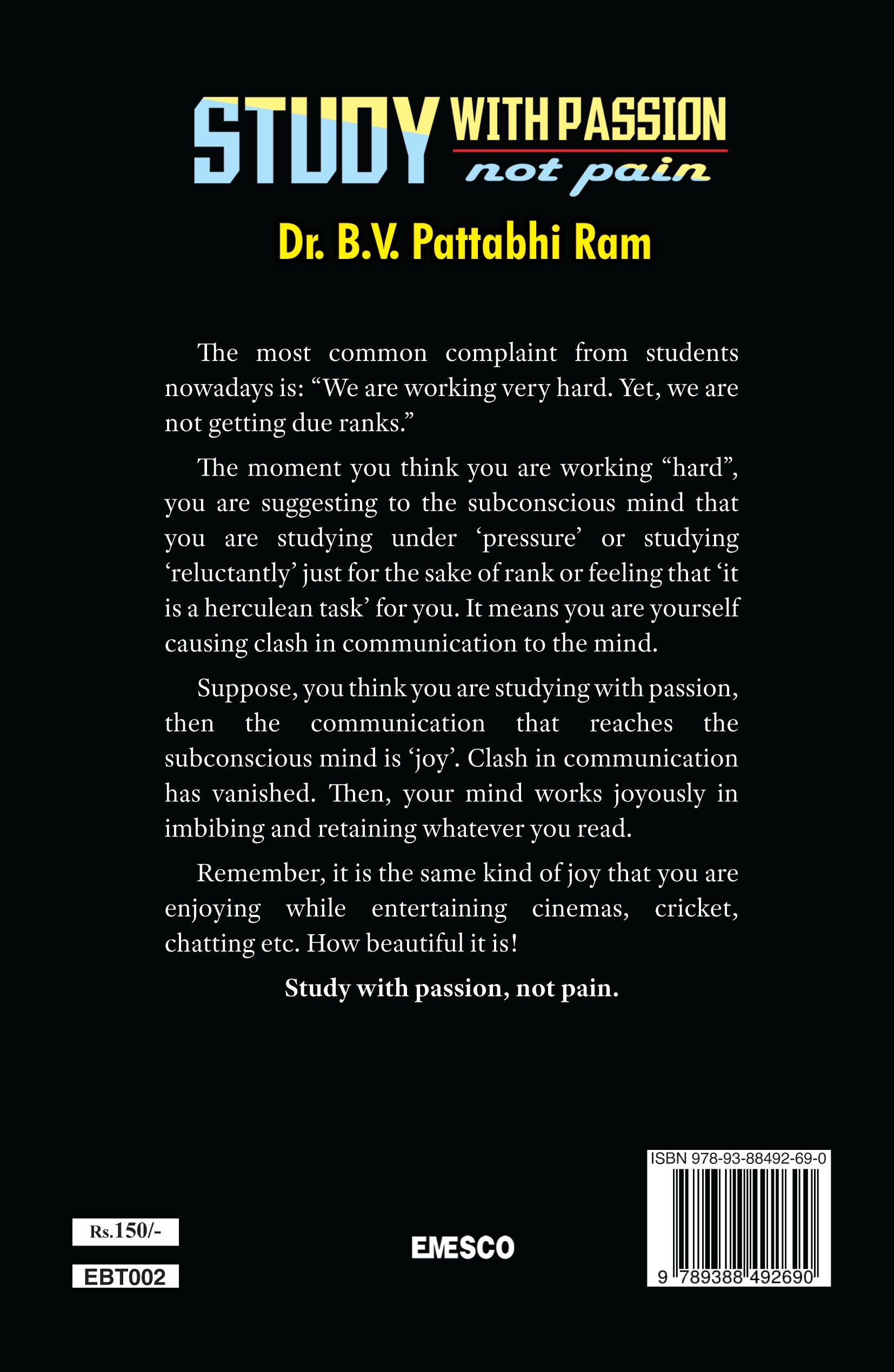 Study with passion, not pain(E)