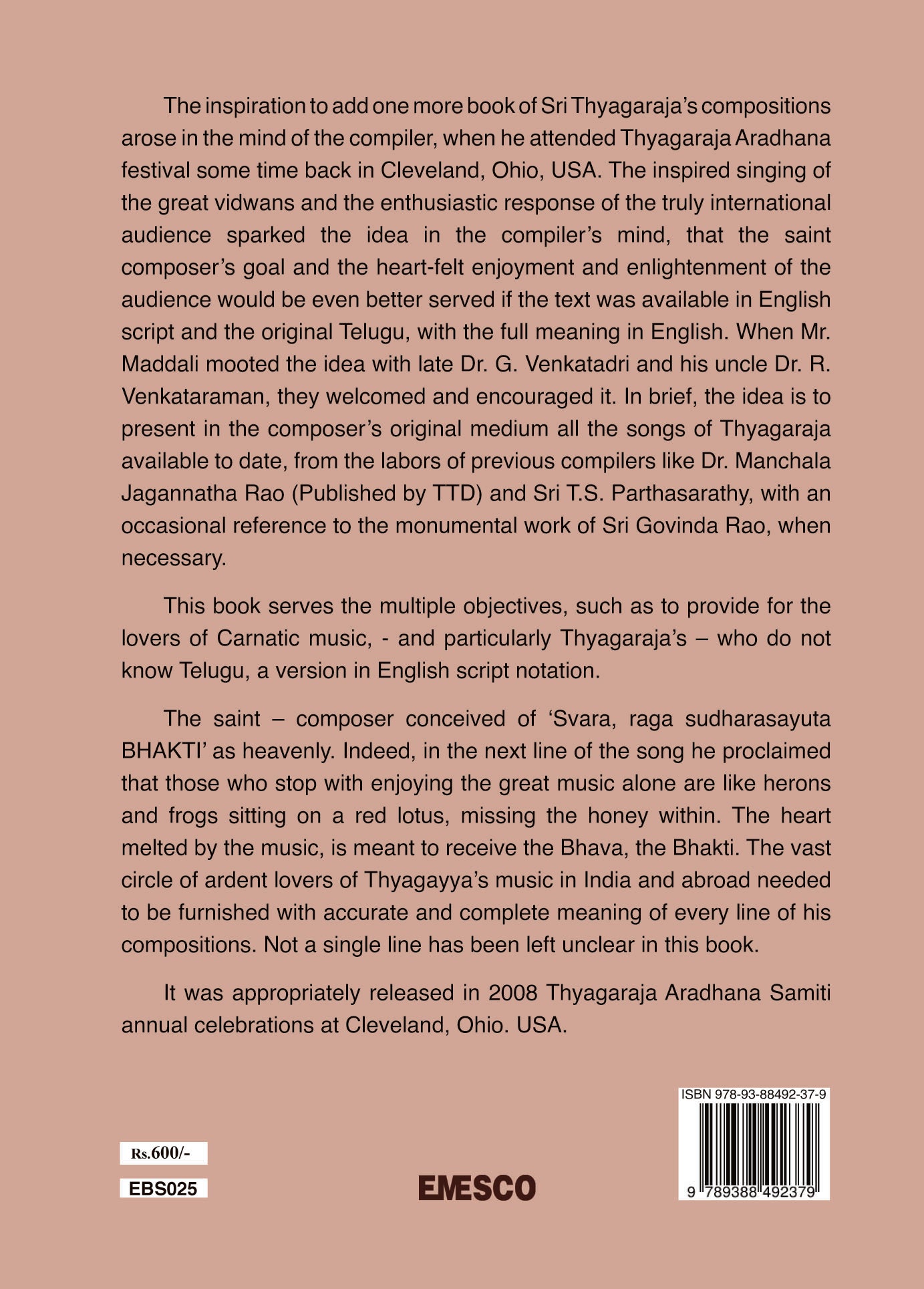 The Complete Kritis of Sri Tyagaraja