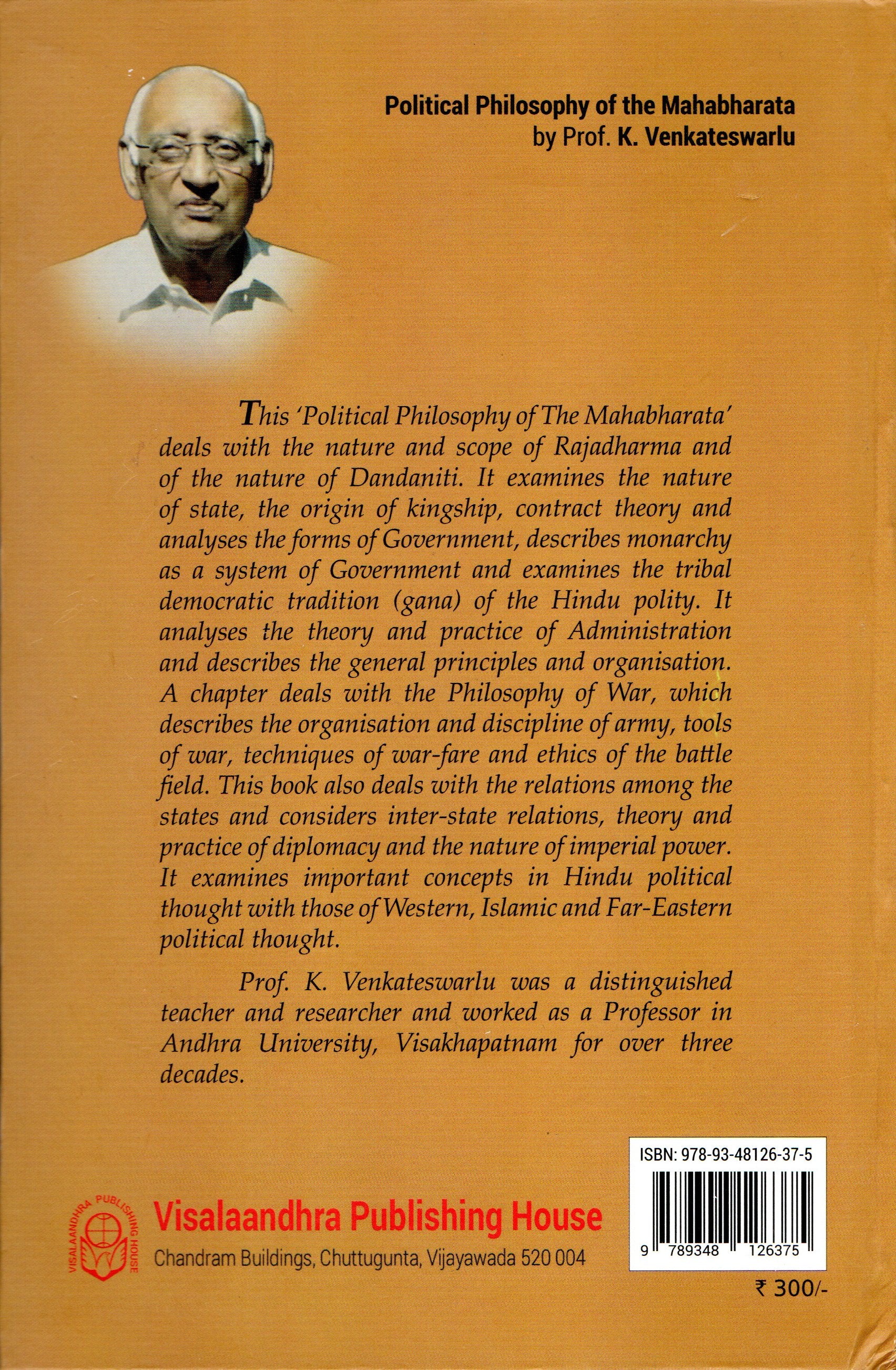 Political Philosophy of The Mahabharata