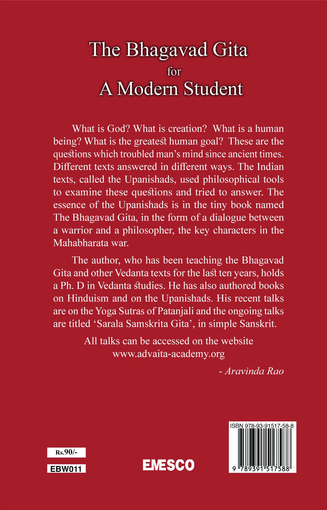 The Bhagavad Gita for A Modern Student